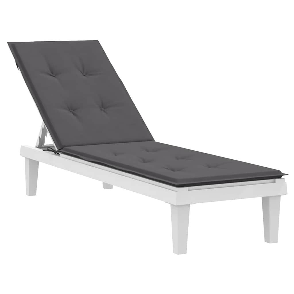Almofadão para cadeira de terraço (75+105)x50x4 cm antracite