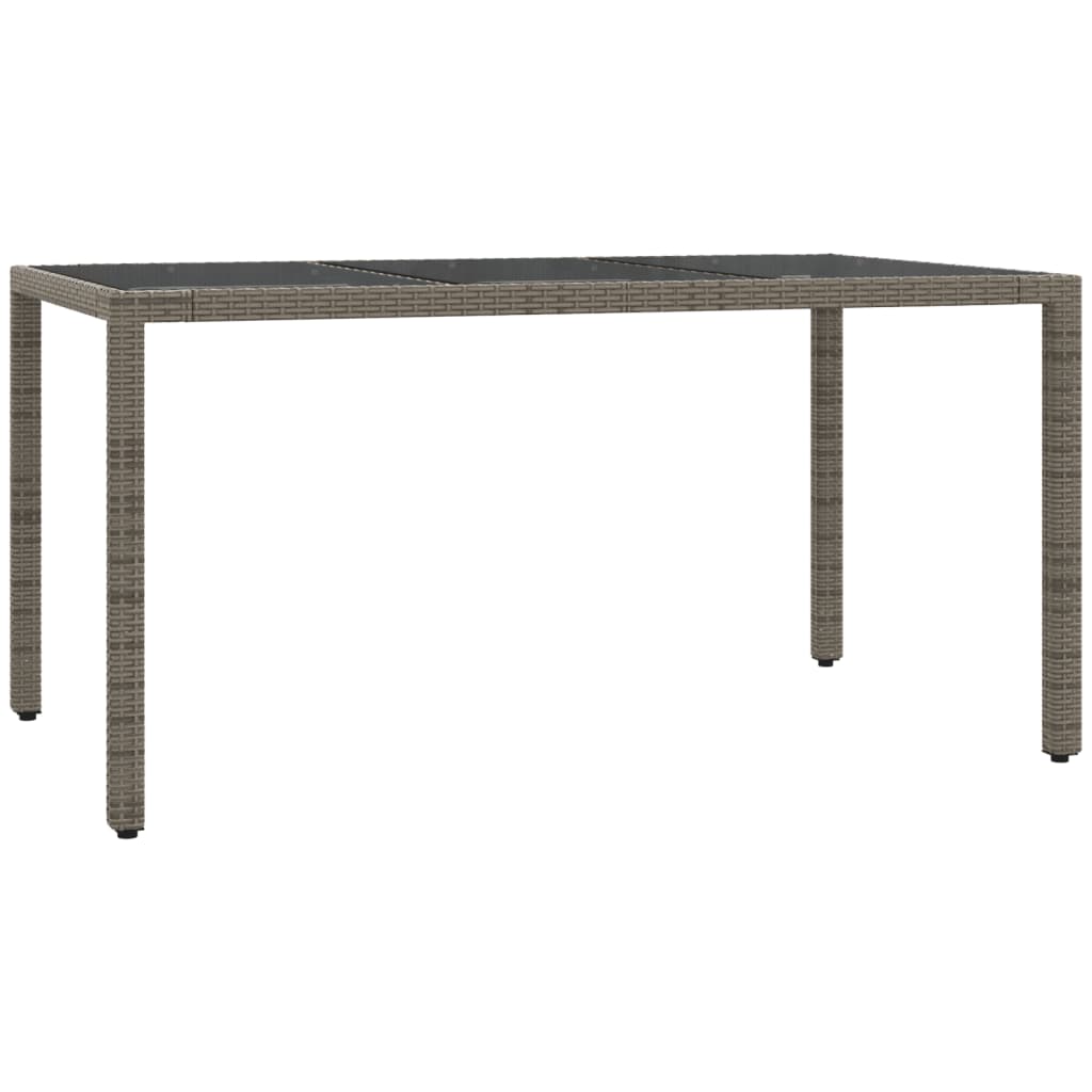 5 Pcs conjunto de jantar p/ jardim c/ almofadões vime PE cinza