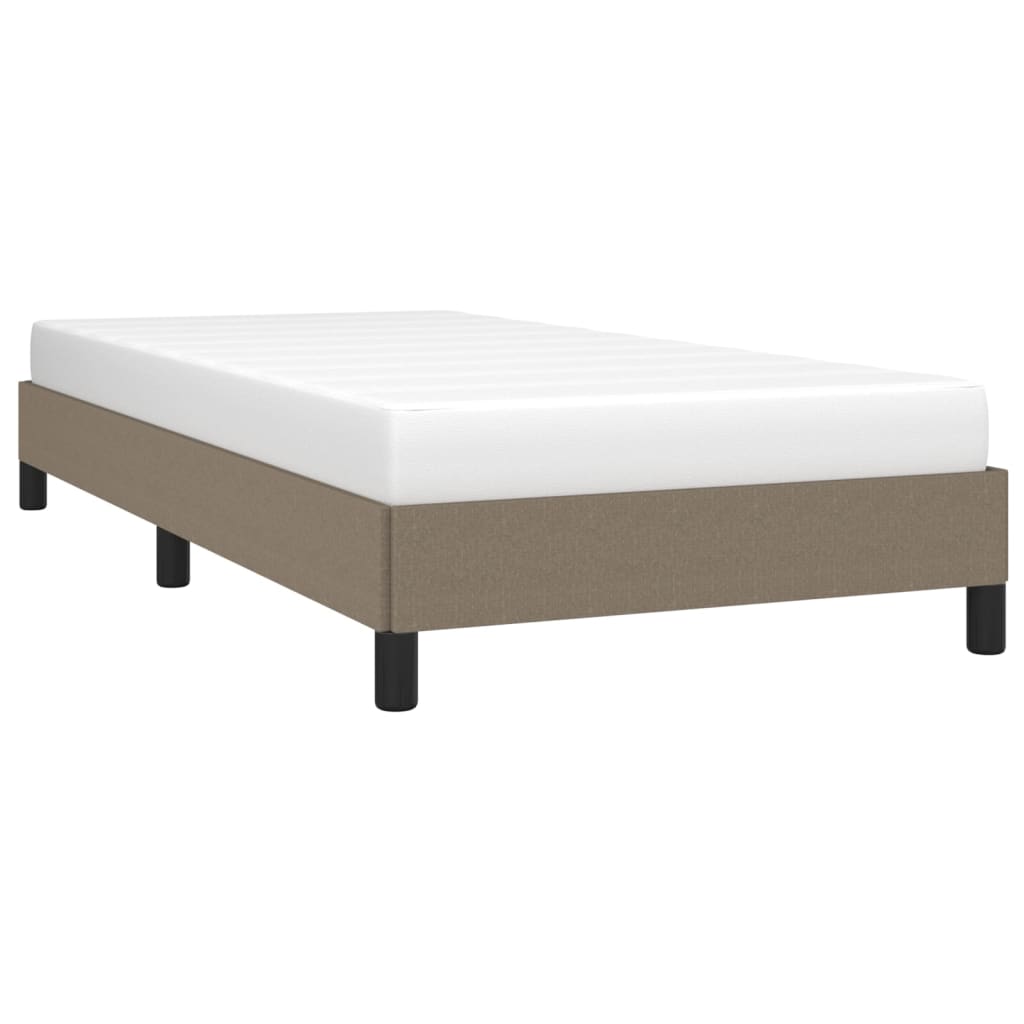 Estrutura cama sem colchão 90x200 cm tecido cinza-acastanhado