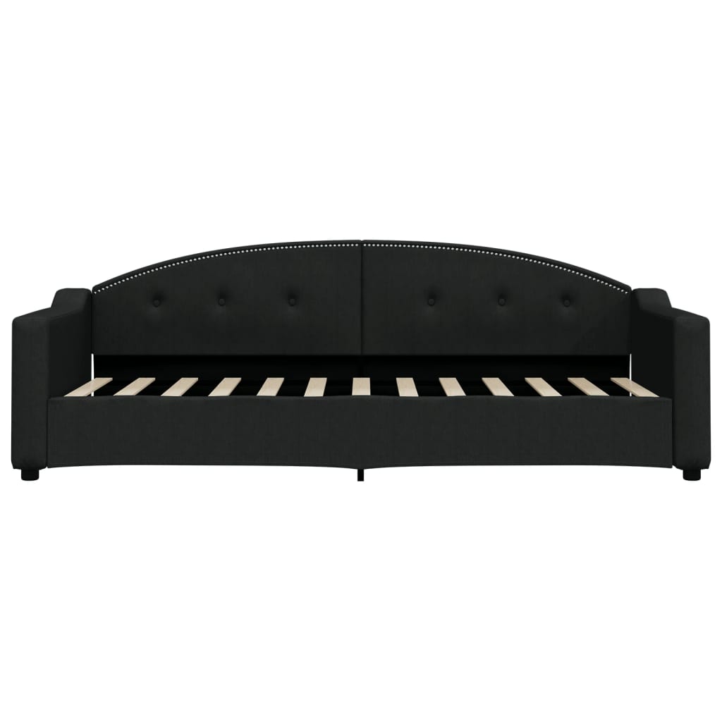 Sofá-cama 80x200 cm tecido preto