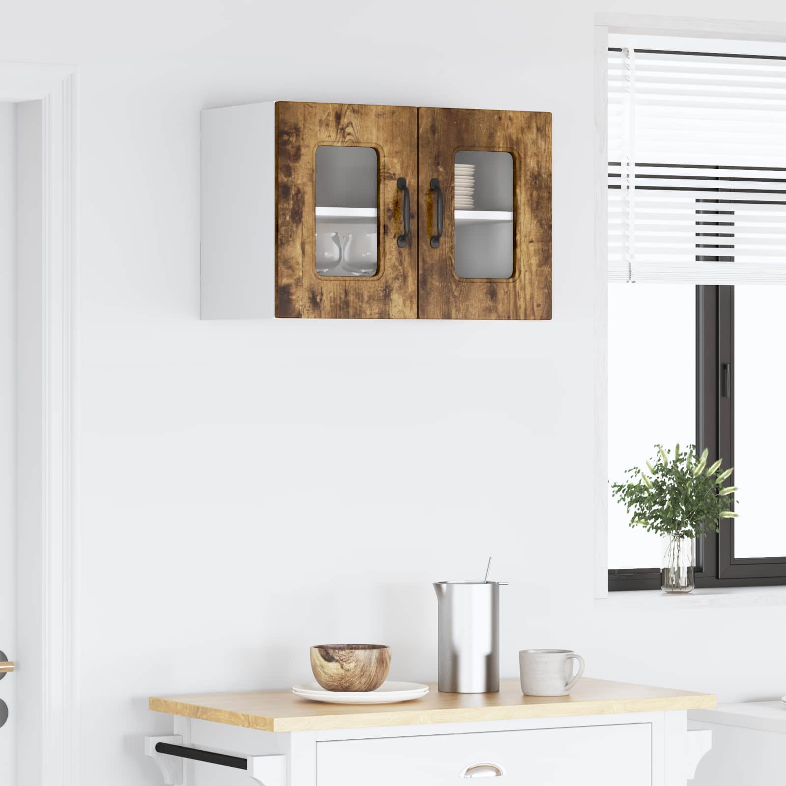 Painel de lava-louça kalmar carvalho defumado 60 x 31 x 40 cm