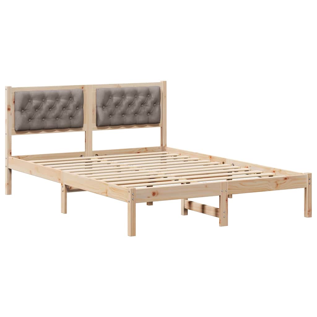 Estrutura da cama cinzento-acastanhado 150 x 200 cm