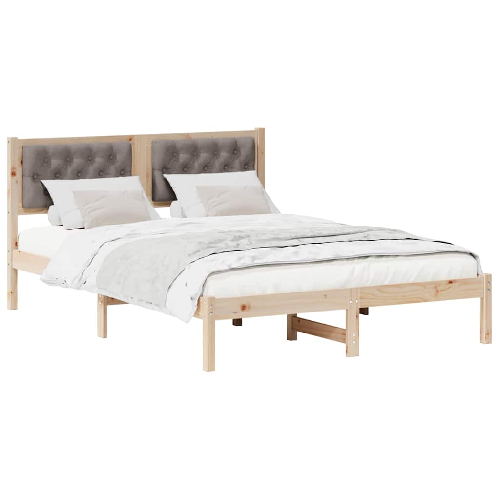 Estrutura da cama cinzento-acastanhado 150 x 200 cm