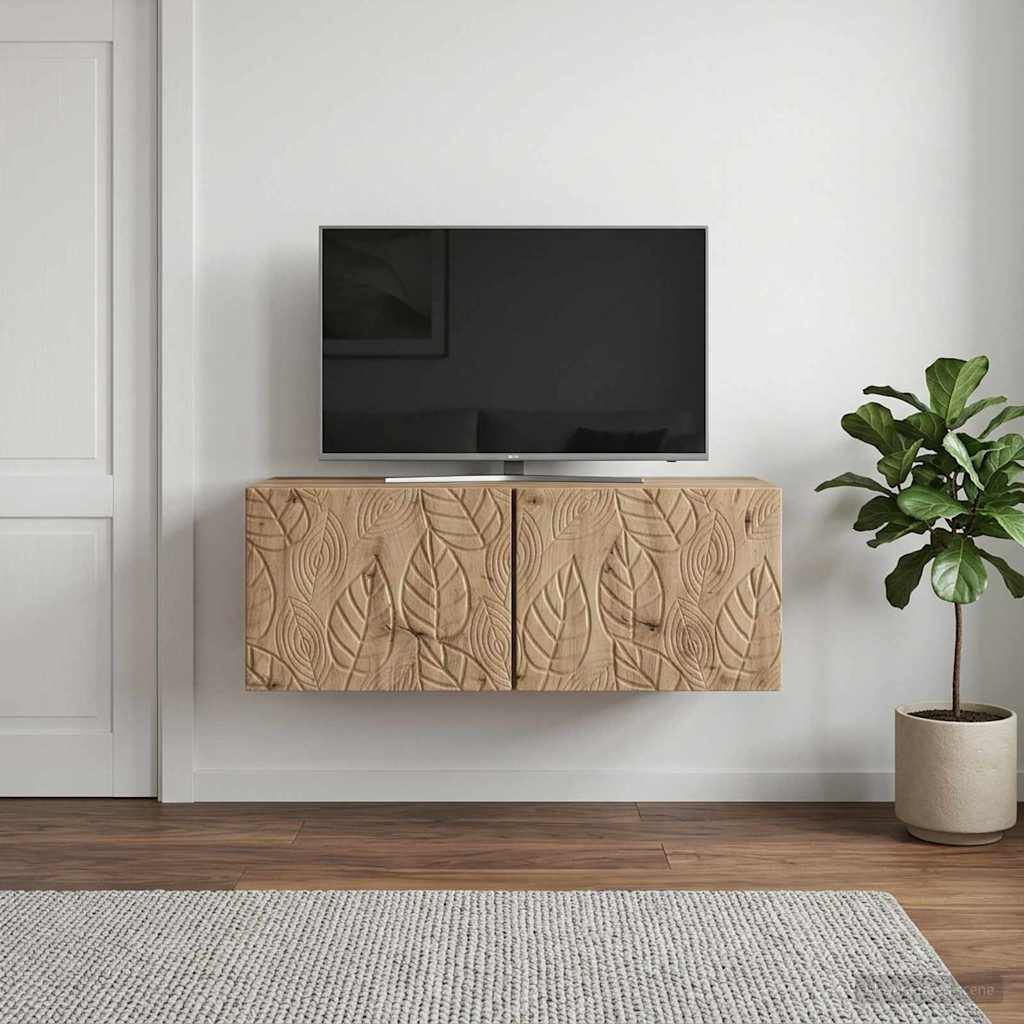 Gabinete de TV de parede 78,5 x 41 x 30 cm carvalho arttisan