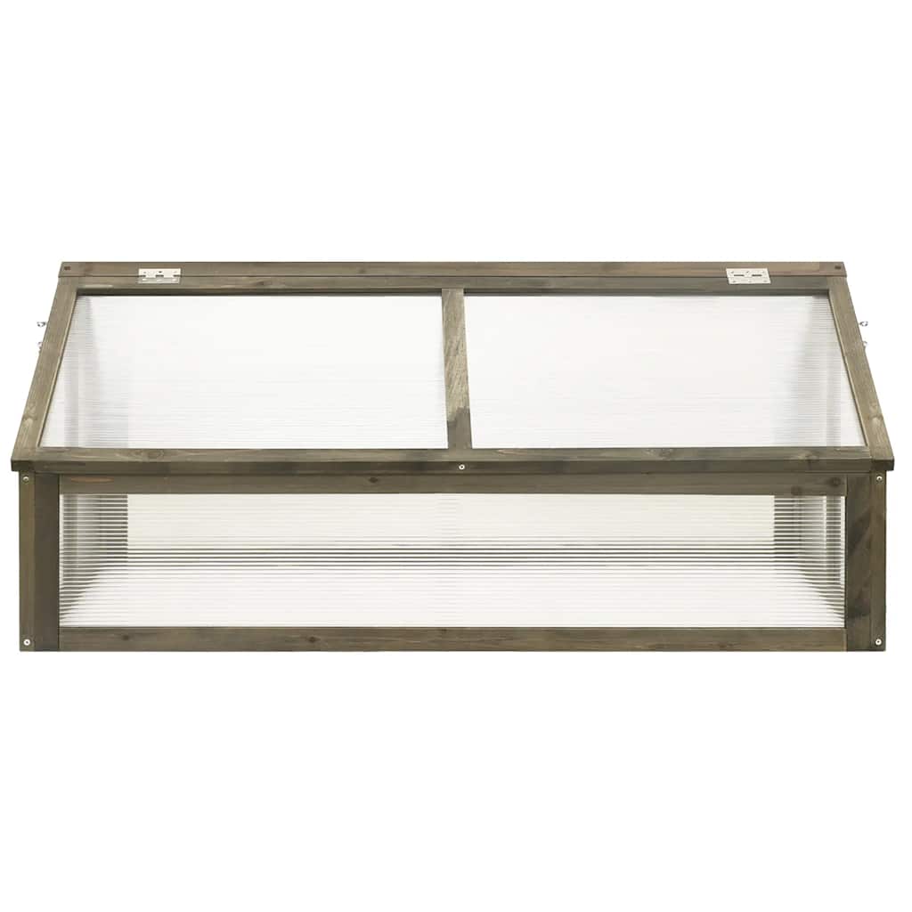 Estufa madeira de abeto maciça 114x80x50 cm cinzento