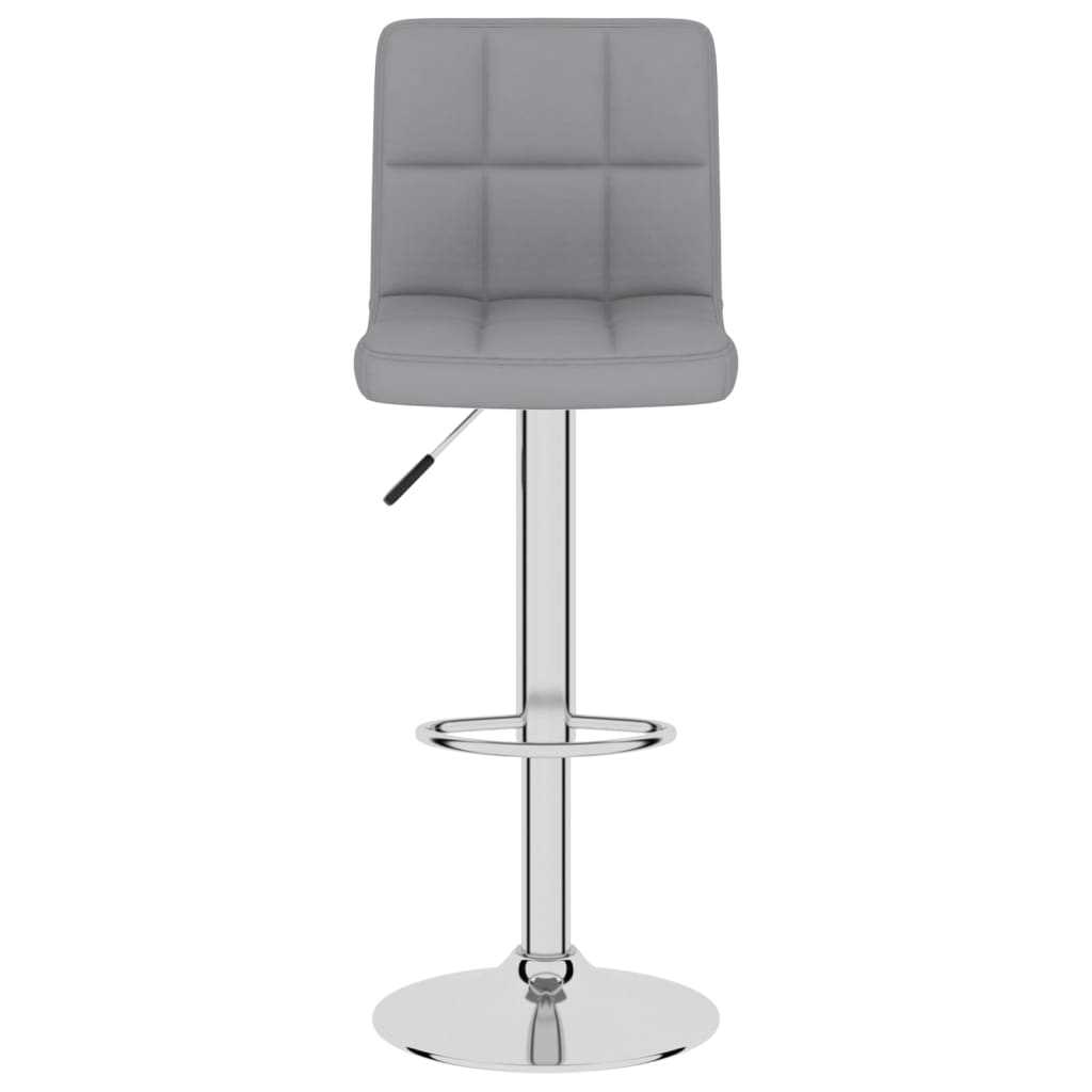 Bancos de bar 2 pcs tecido cinzento-claro