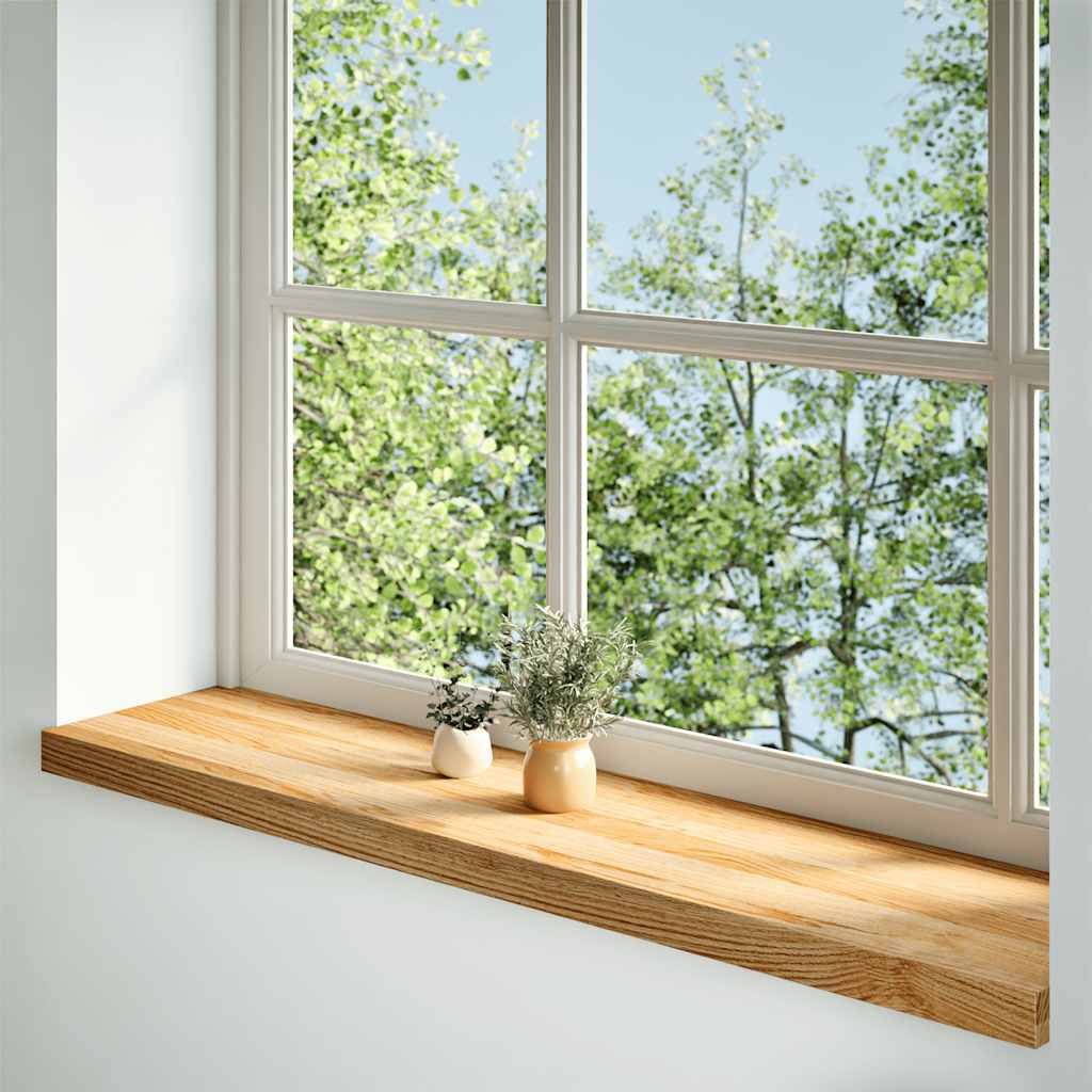 Soleiras da janela 2 pcs 120x25x2 cm carvalho castanho-claro