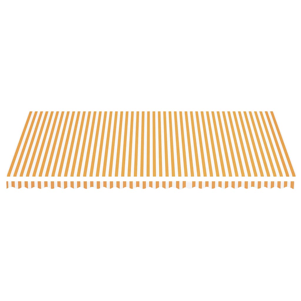 Tecido de substituição para toldo amarelo e branco 600x350 cm poliéster