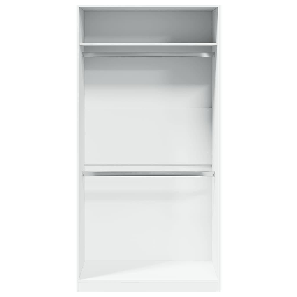 Roupeiro 100x50x200 cm contraplacado branco