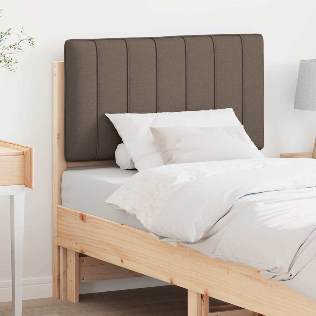 Cabeceira estofada com cabeceira marrom e taupe 80 cm