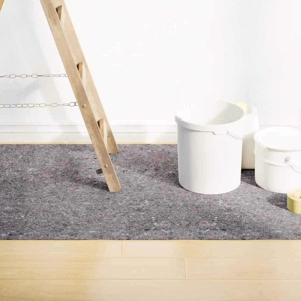 Tapete p/ pintor em velo antiderrapante 25 m 280g/m² cinzento