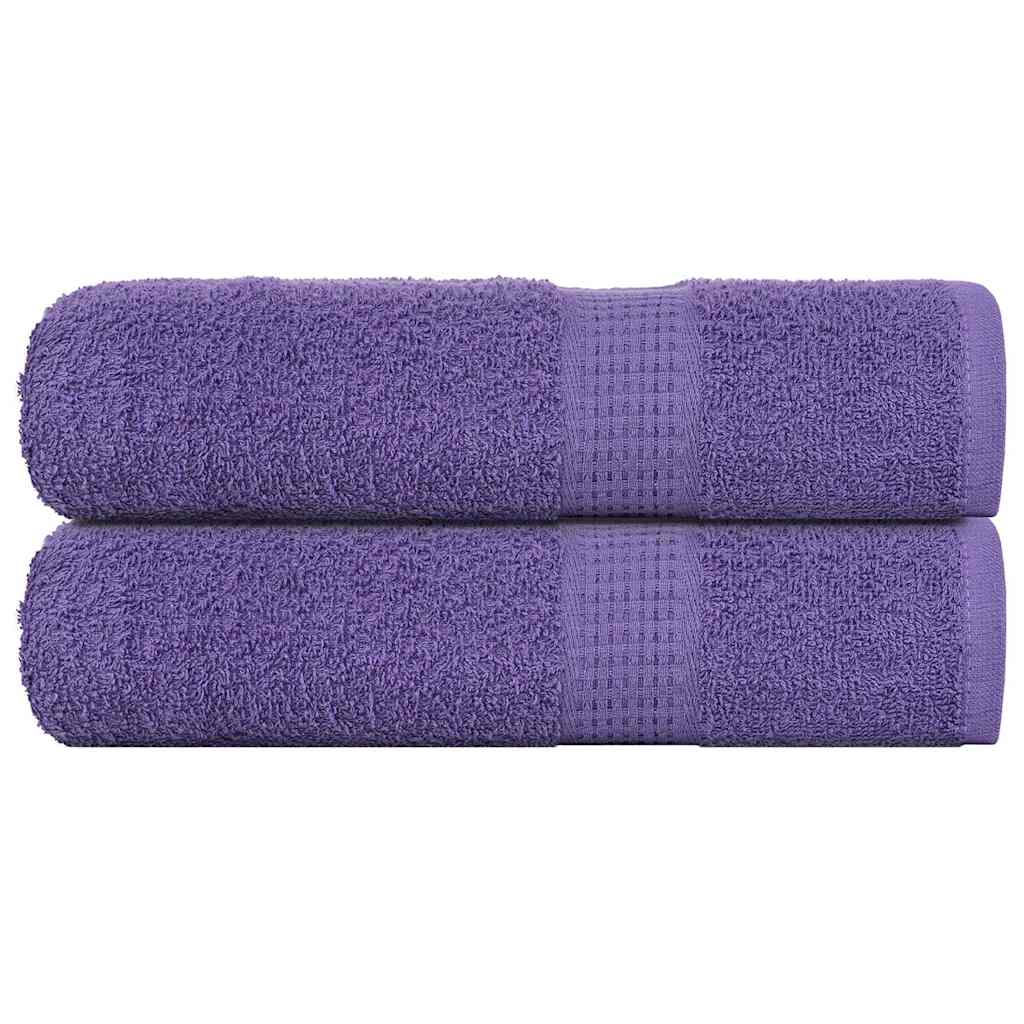 Toalhas de mãos frogn 2 pcs 50x100 cm 360 g/m² roxo