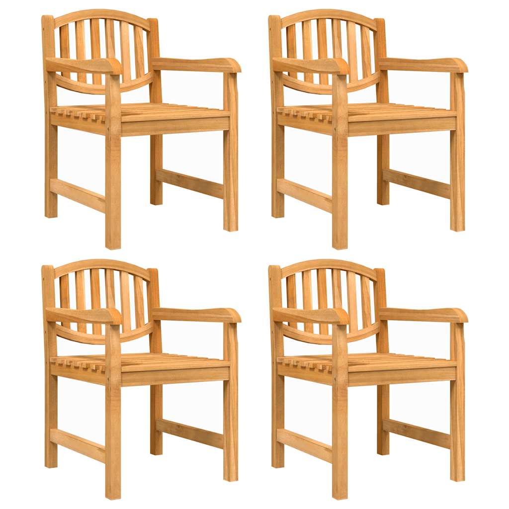 5 Pcs conjunto de jantar p/ jardim madeira de teca maciça