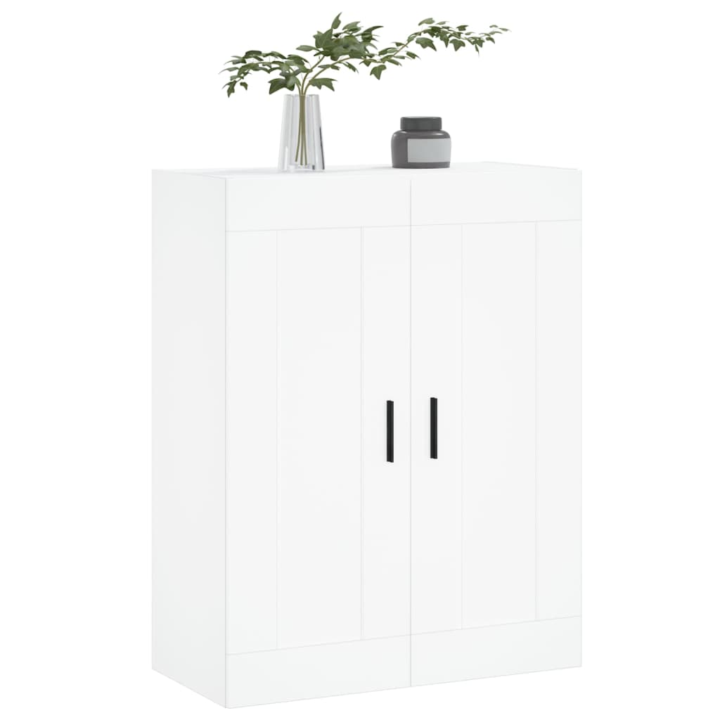 Armário de parede 69,5x34x90 cm derivados de madeira branco