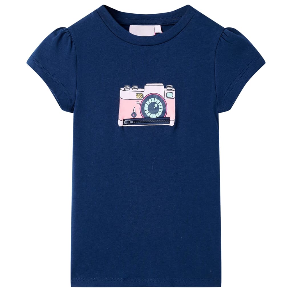T-shirt infantil azul-escuro 116