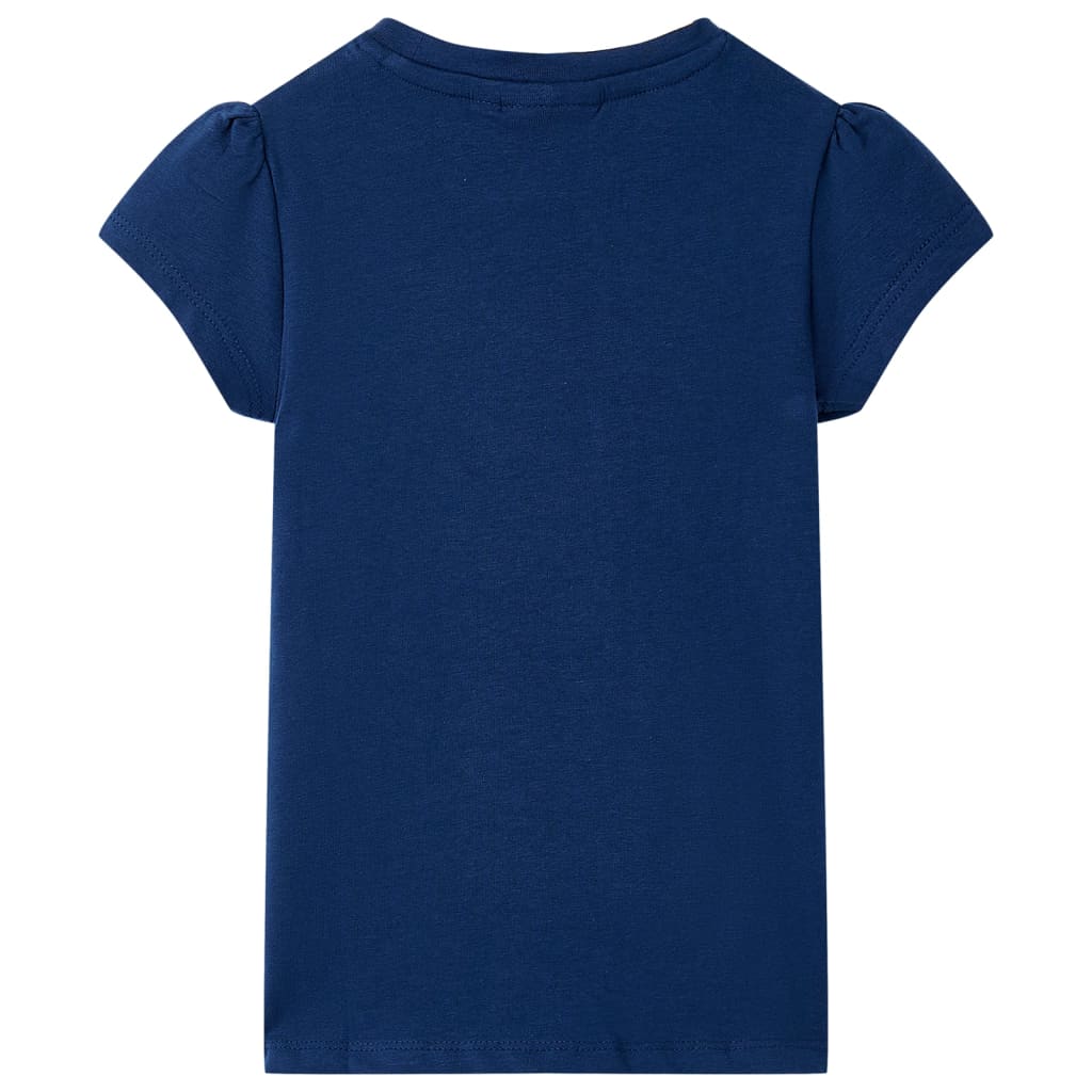 T-shirt infantil azul-escuro 116