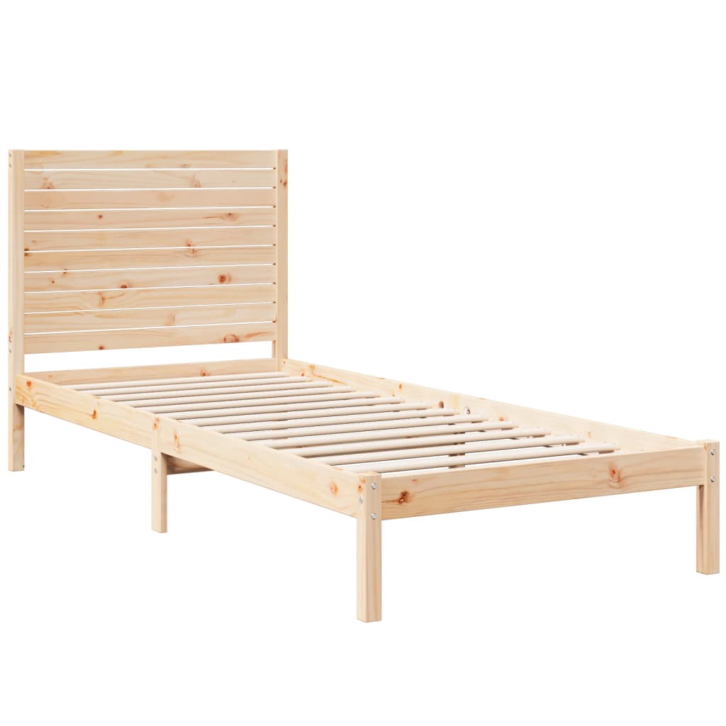 Cama extra longa sem colchão 90x210 cm madeira maciça