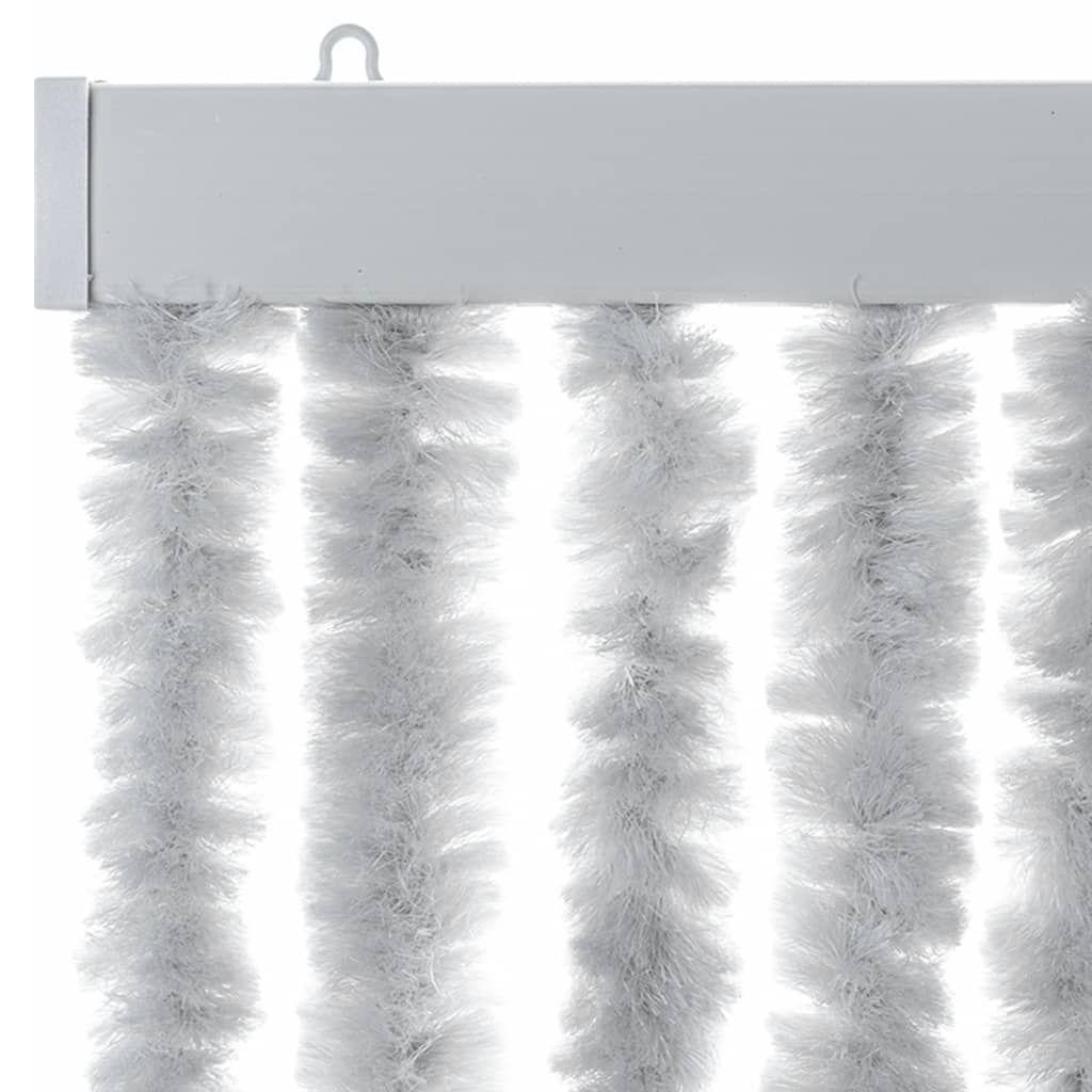 Cortina anti-insetos 118x220 cm chenille cinzento