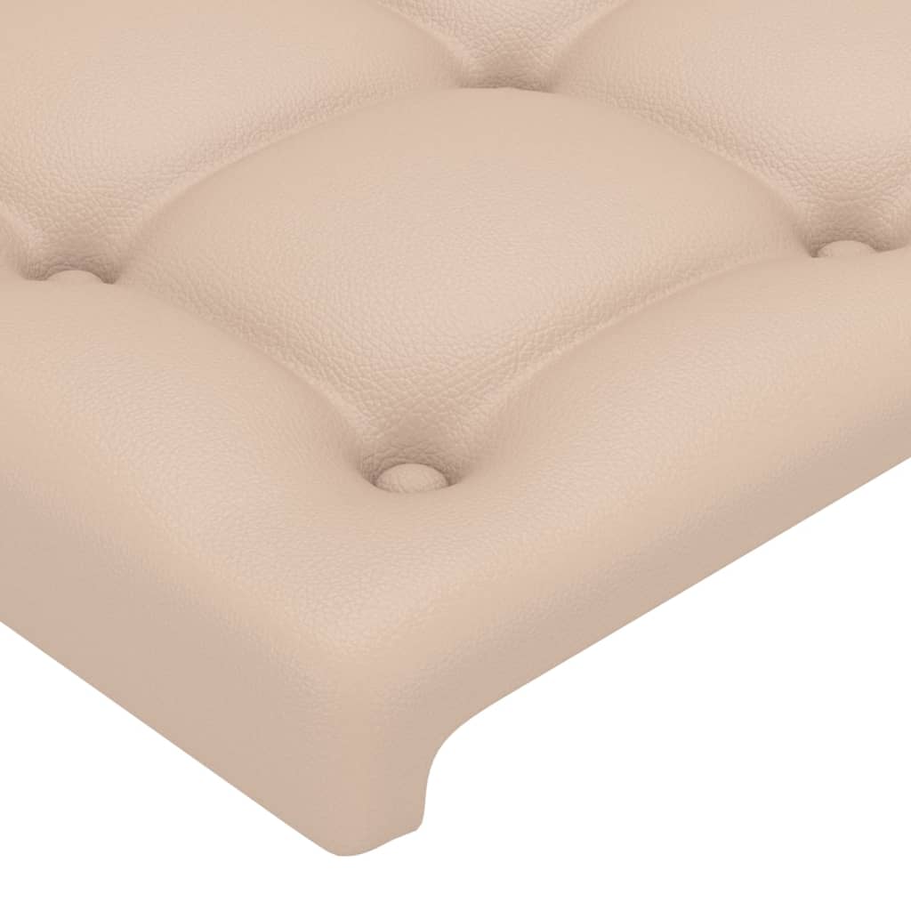 Cabeceiras cappuccino 144x5x78/88 cm couro artificial