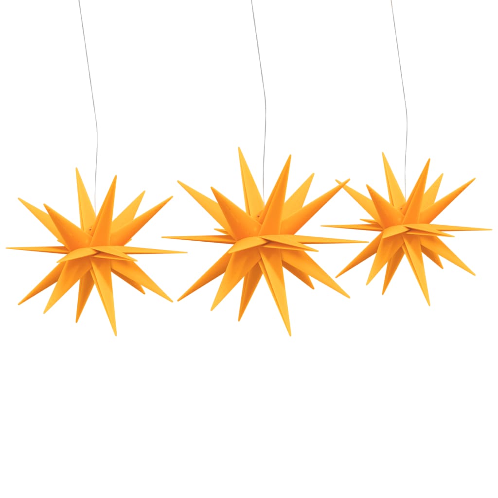 Luzes de natal com leds 3 pcs dobrável amarelo