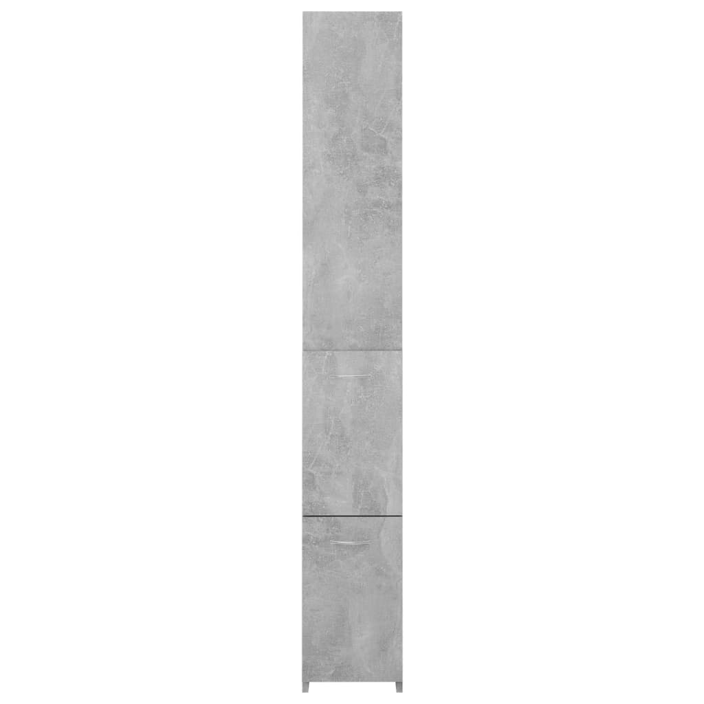 Armário wc 25x26,5x170 cm derivados de madeira cinzento cimento