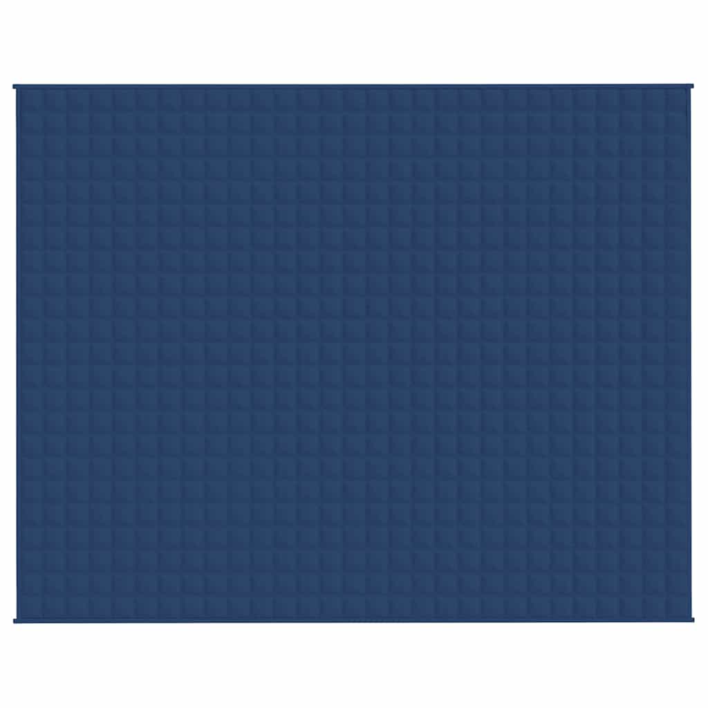 Manta pesada 15 kg 235x290 cm tecido azul