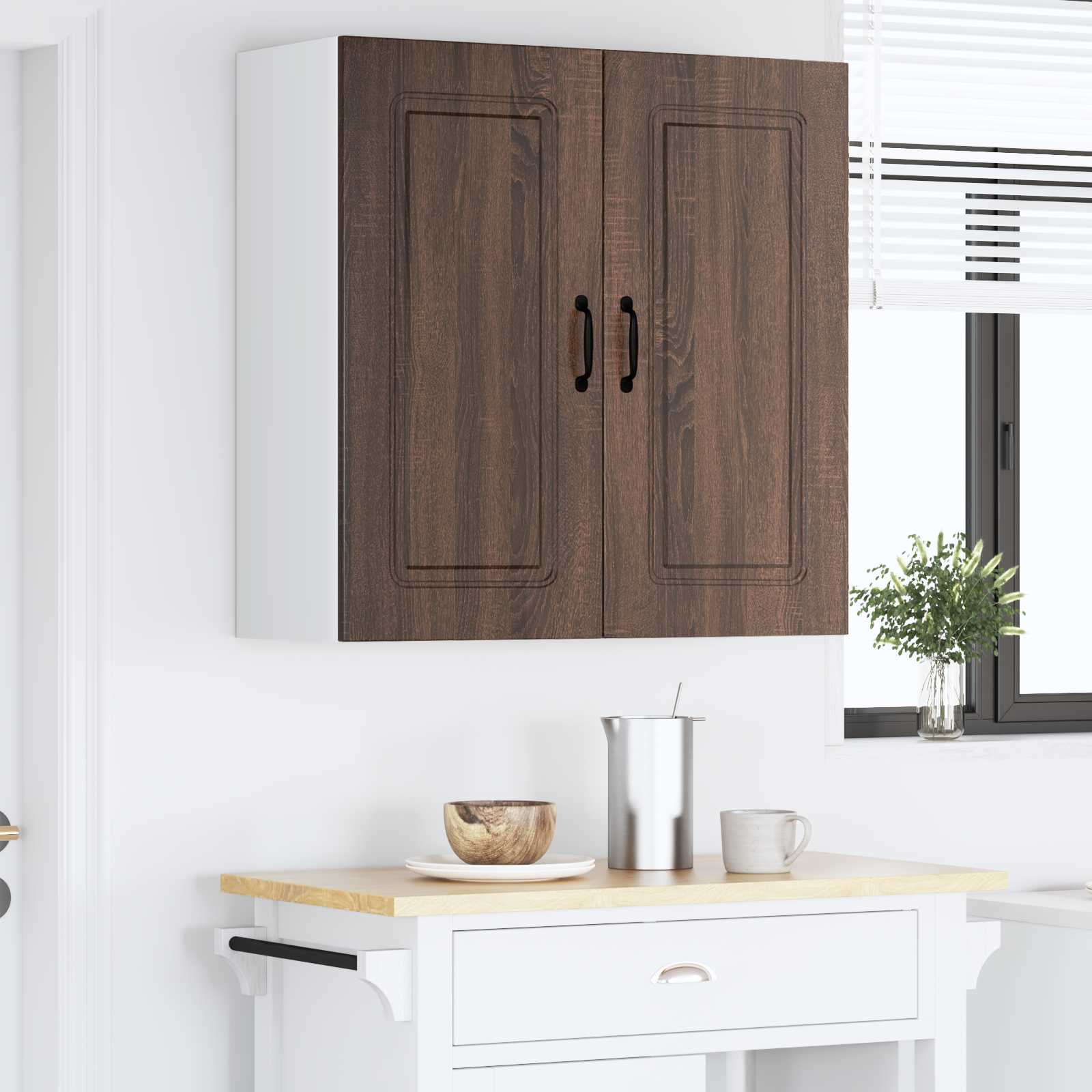 Painel de lava-louça kalmar carvalho marrom 80 x 31 x 80 cm