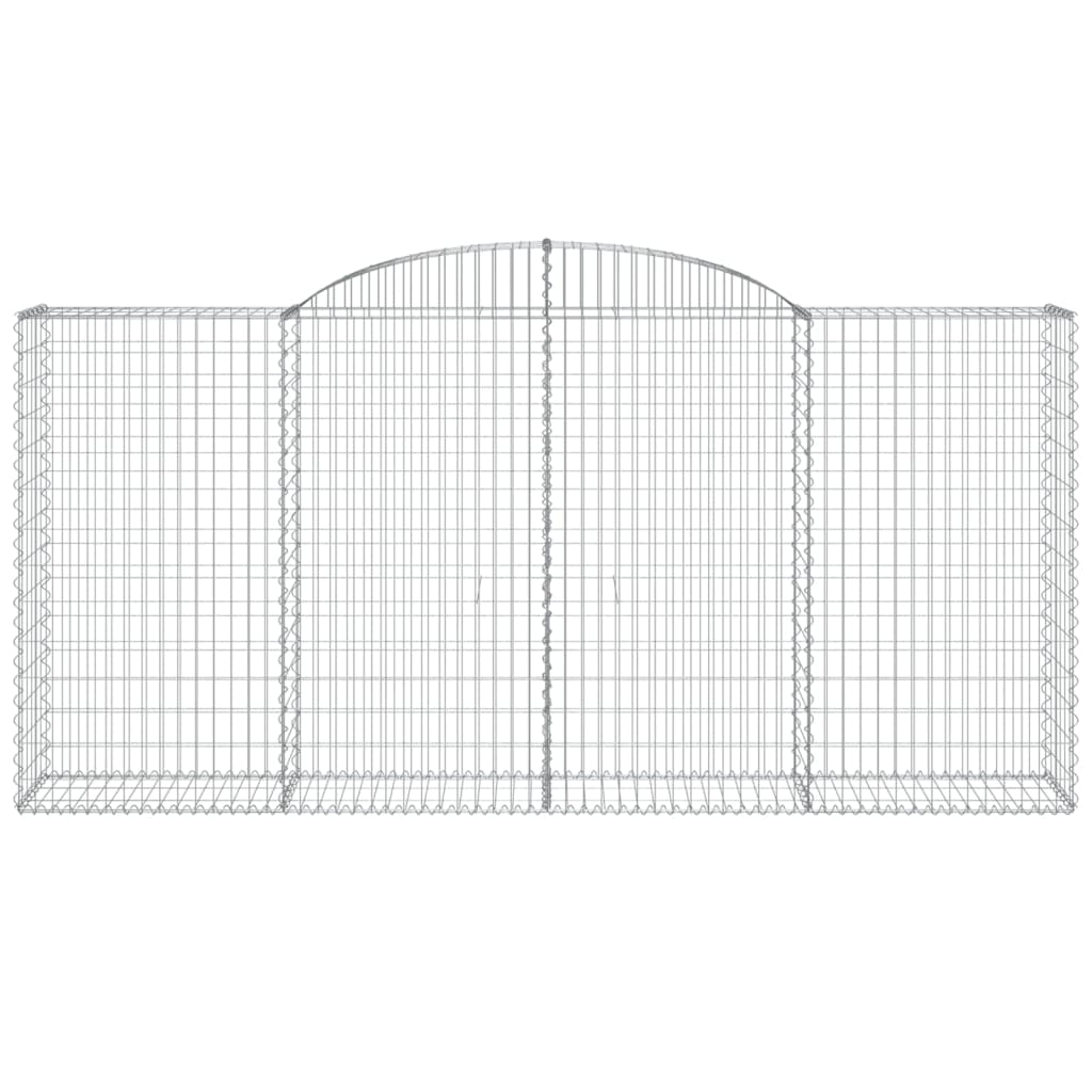 Cesto gabião arqueado 300x50x140/160 cm ferro galvanizado