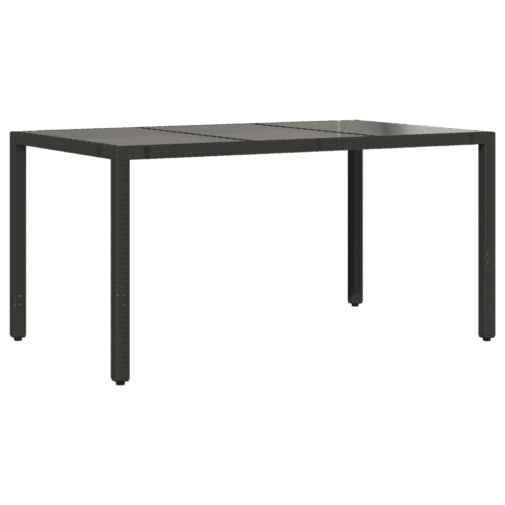 7 Pcs conjunto de jantar p/ jardim c/ almofadões vime PE preto