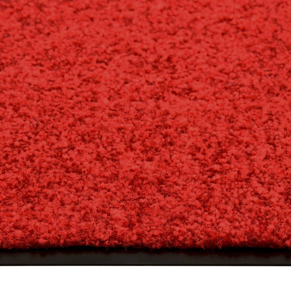 Tapete de porta lavável 60x180 cm vermelho