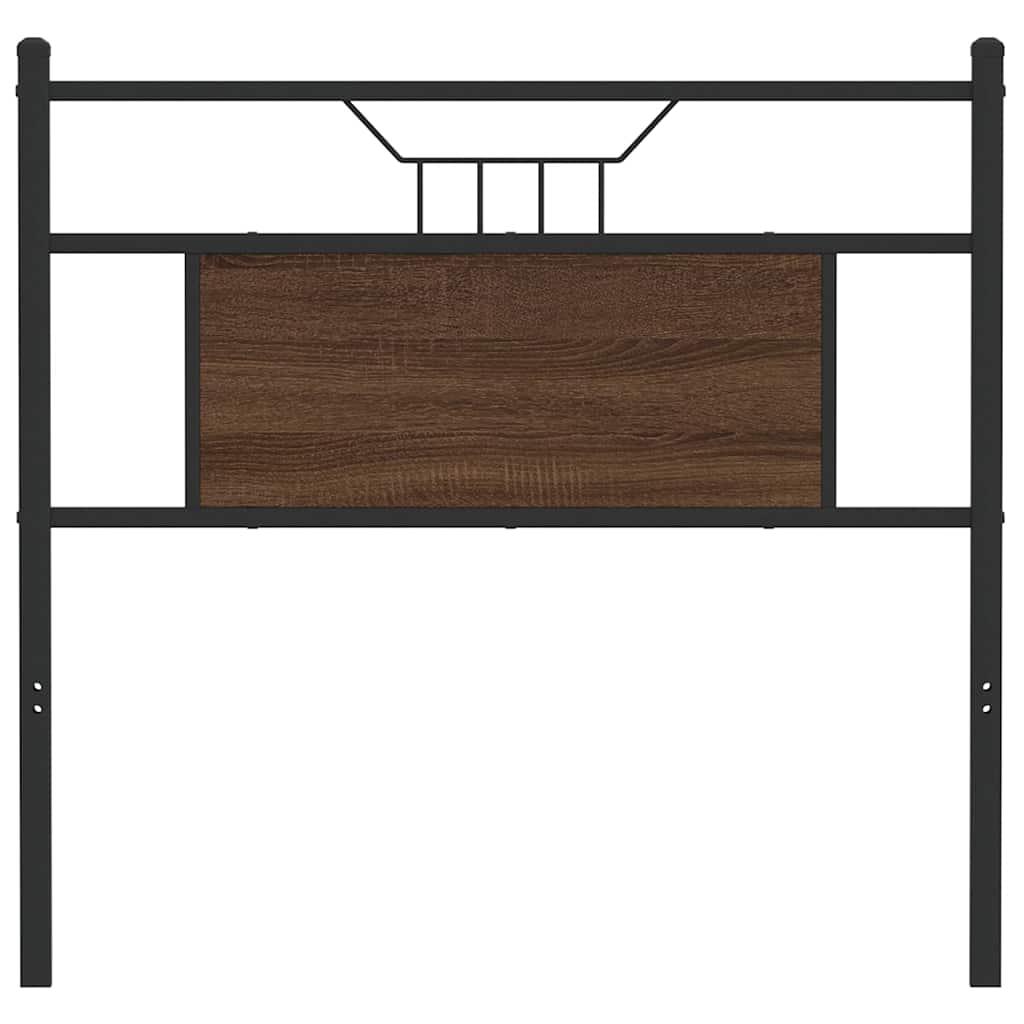 Cabeceira de substituição 75 cm derivados madeira/aço carvalho castanho