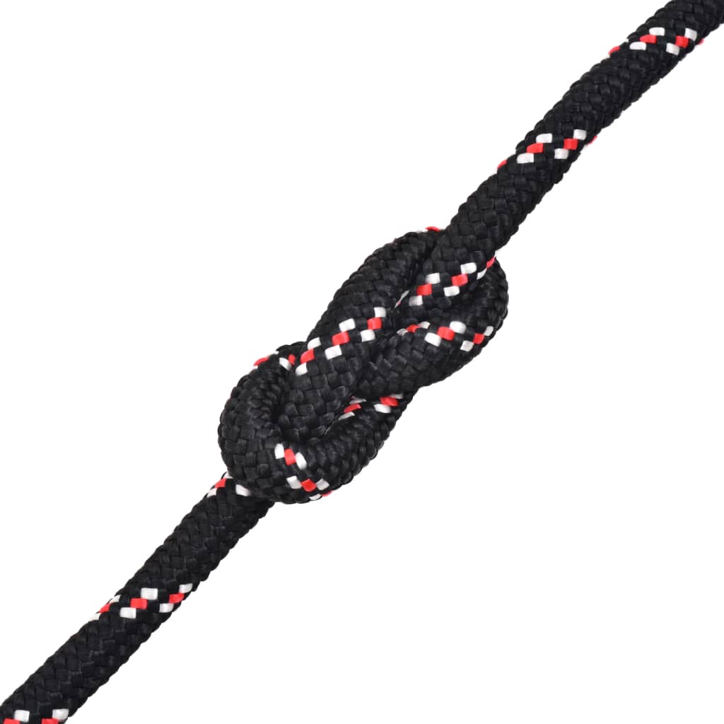 Corda náutica em polipropileno 10 mm 250 m preto