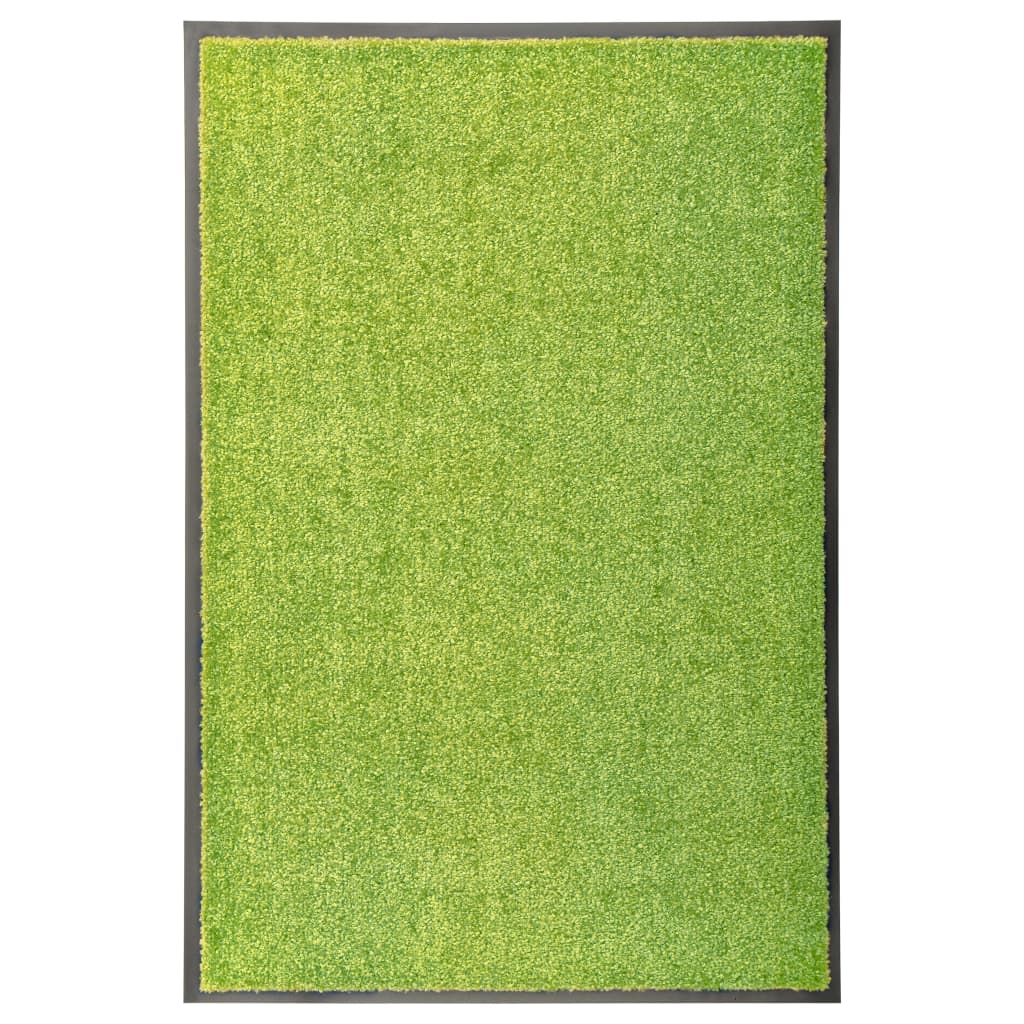 Tapete de porta lavável 60x90 cm verde