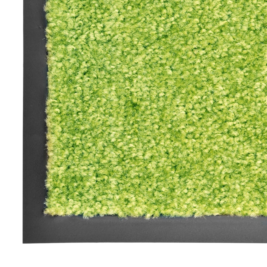 Tapete de porta lavável 60x90 cm verde