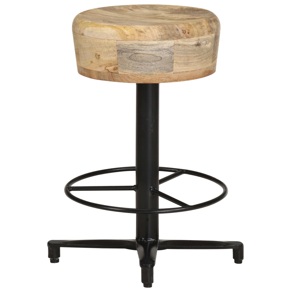 Bancos de bar 2 pcs 52 cm madeira de mangueira maciça