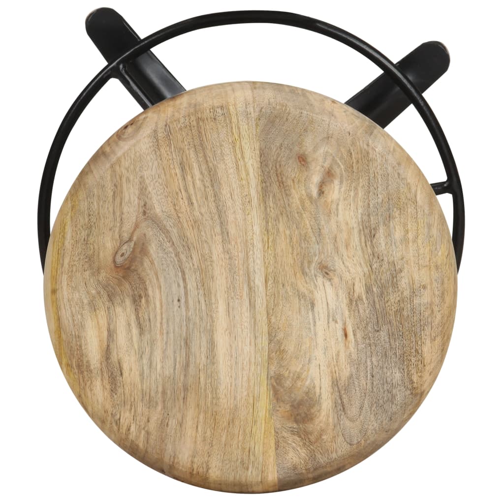 Bancos de bar 2 pcs 52 cm madeira de mangueira maciça