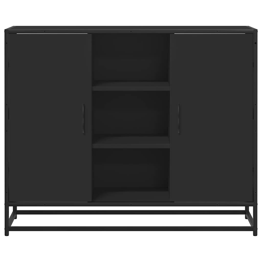 Aparador 92x35x76 cm derivados de madeira preto