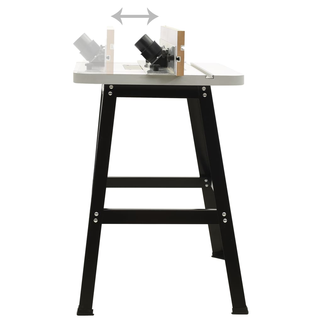Mesa de fresagem aço e MDF 81x61x88 cm