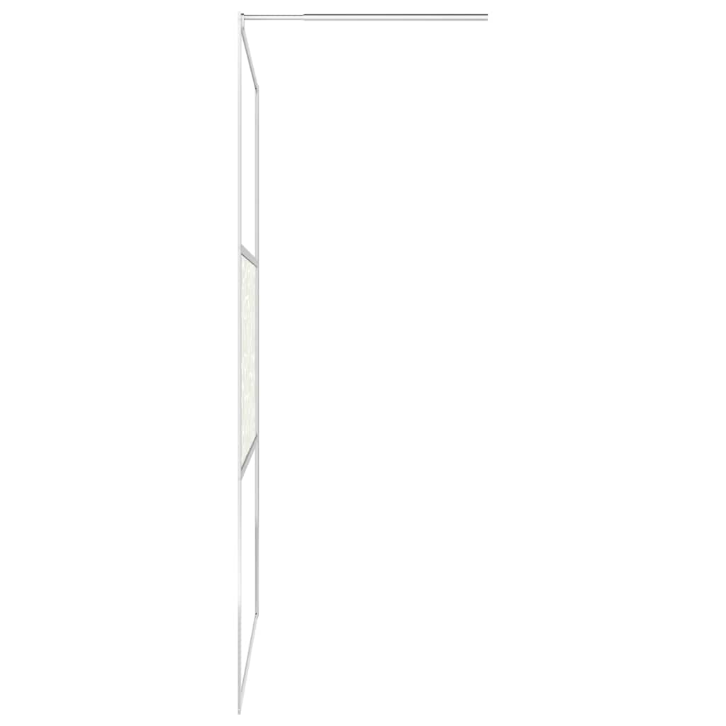 Divisória de chuveiro 115x195 cm vidro esg design pedras