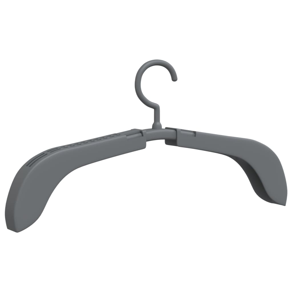 Cabides extensíveis 10 pcs cinzento