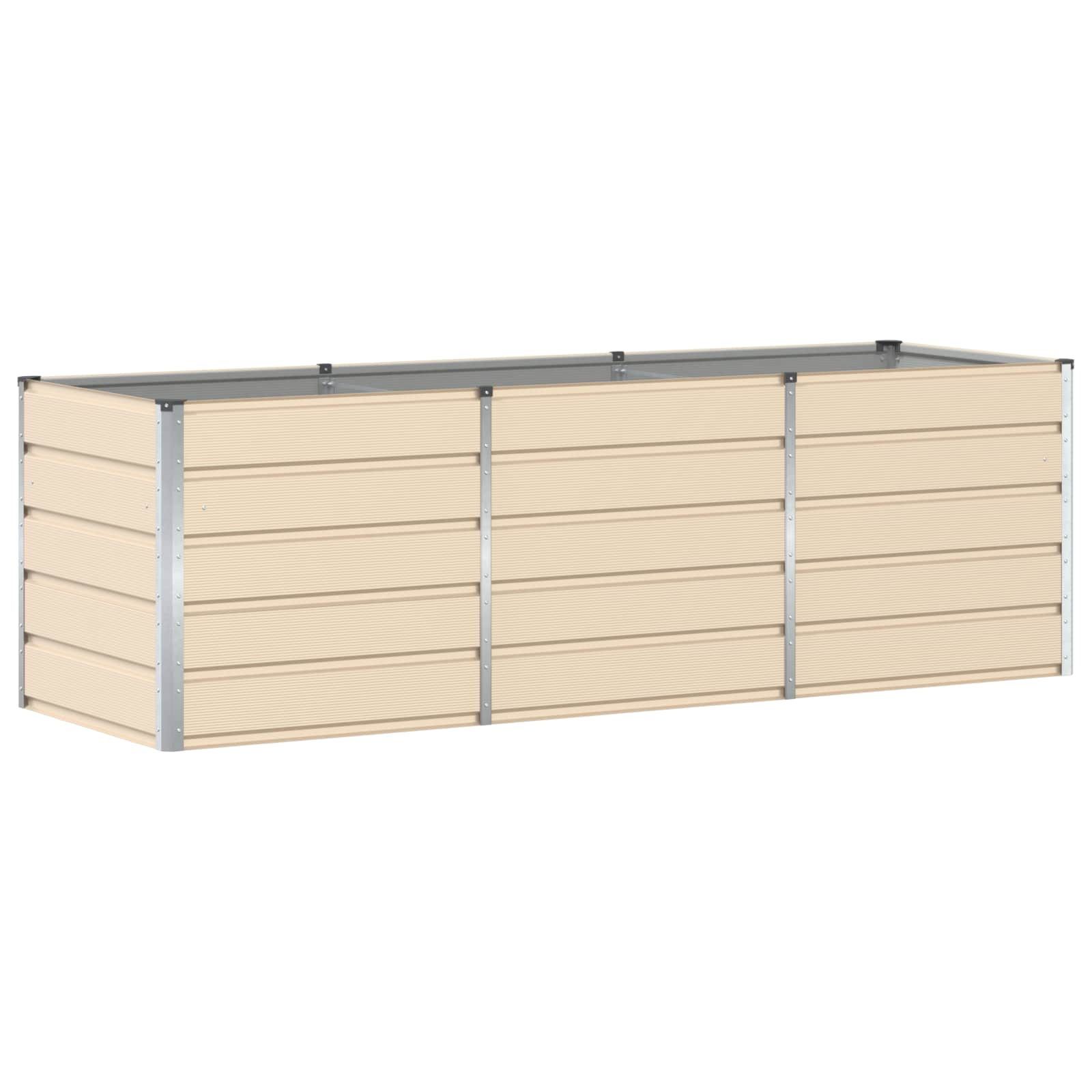 Floreira ivory 240 x 80 x 75 cm aço