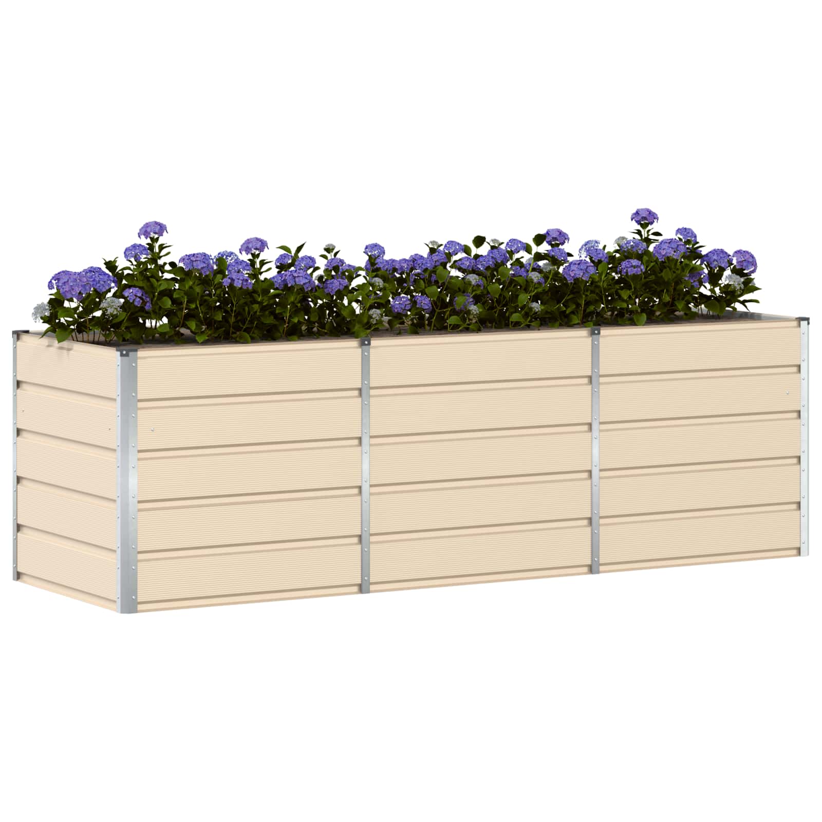 Floreira ivory 240 x 80 x 75 cm aço