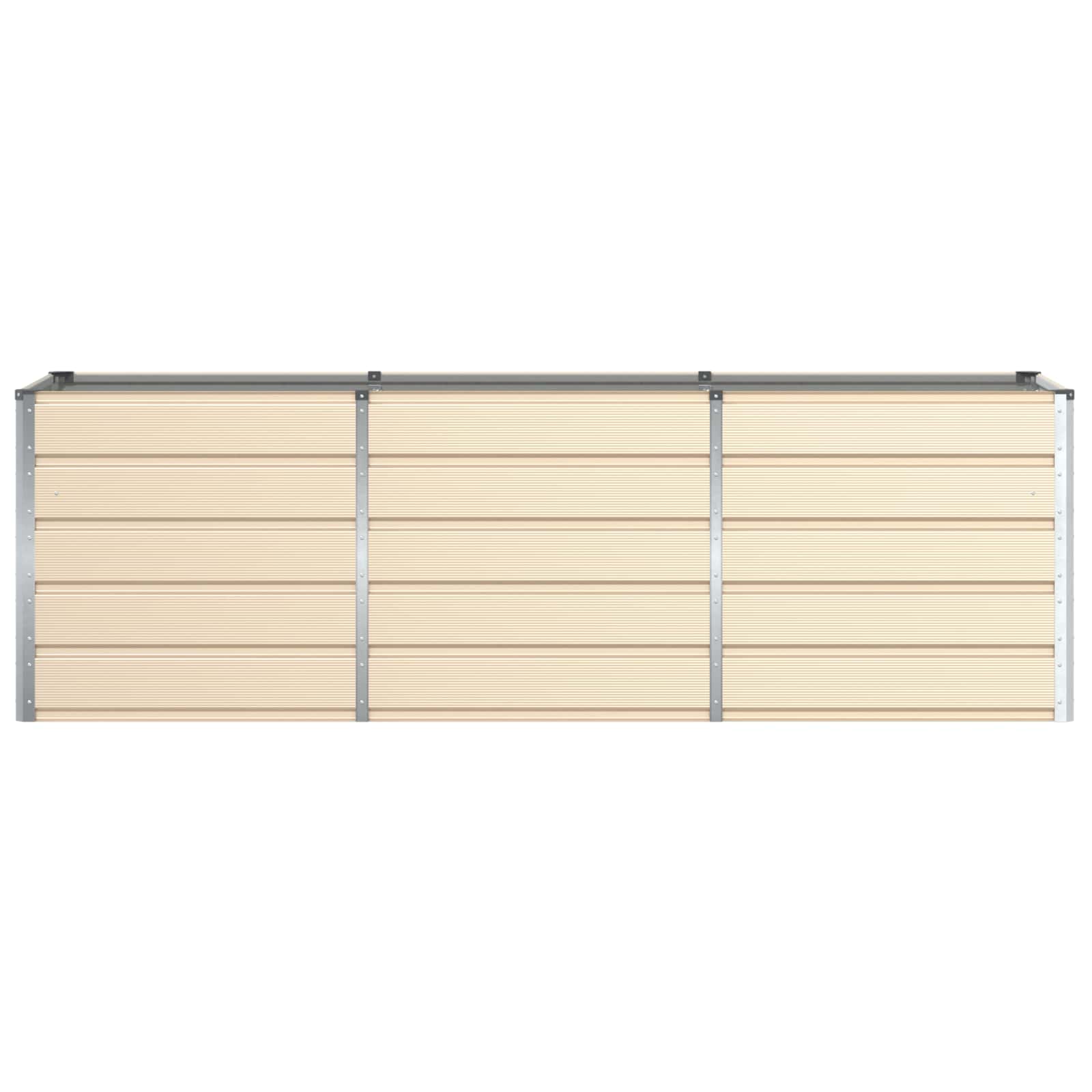 Floreira ivory 240 x 80 x 75 cm aço