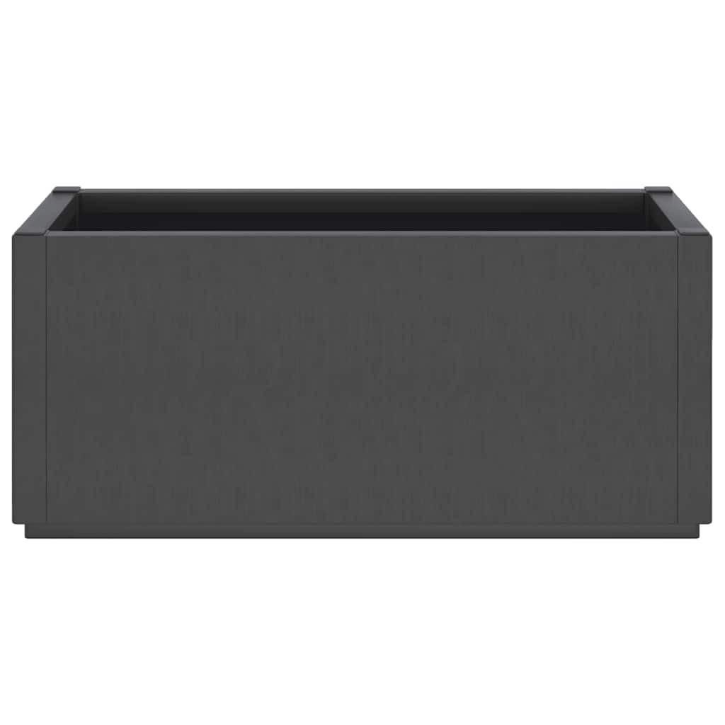 Vaso/floreira 80x36x35 cm PP cinzento-escuro