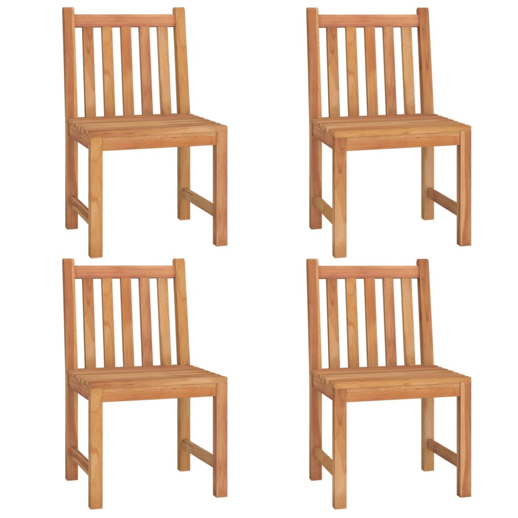 5 Pcs conjunto de jantar p/ jardim madeira de teca maciça