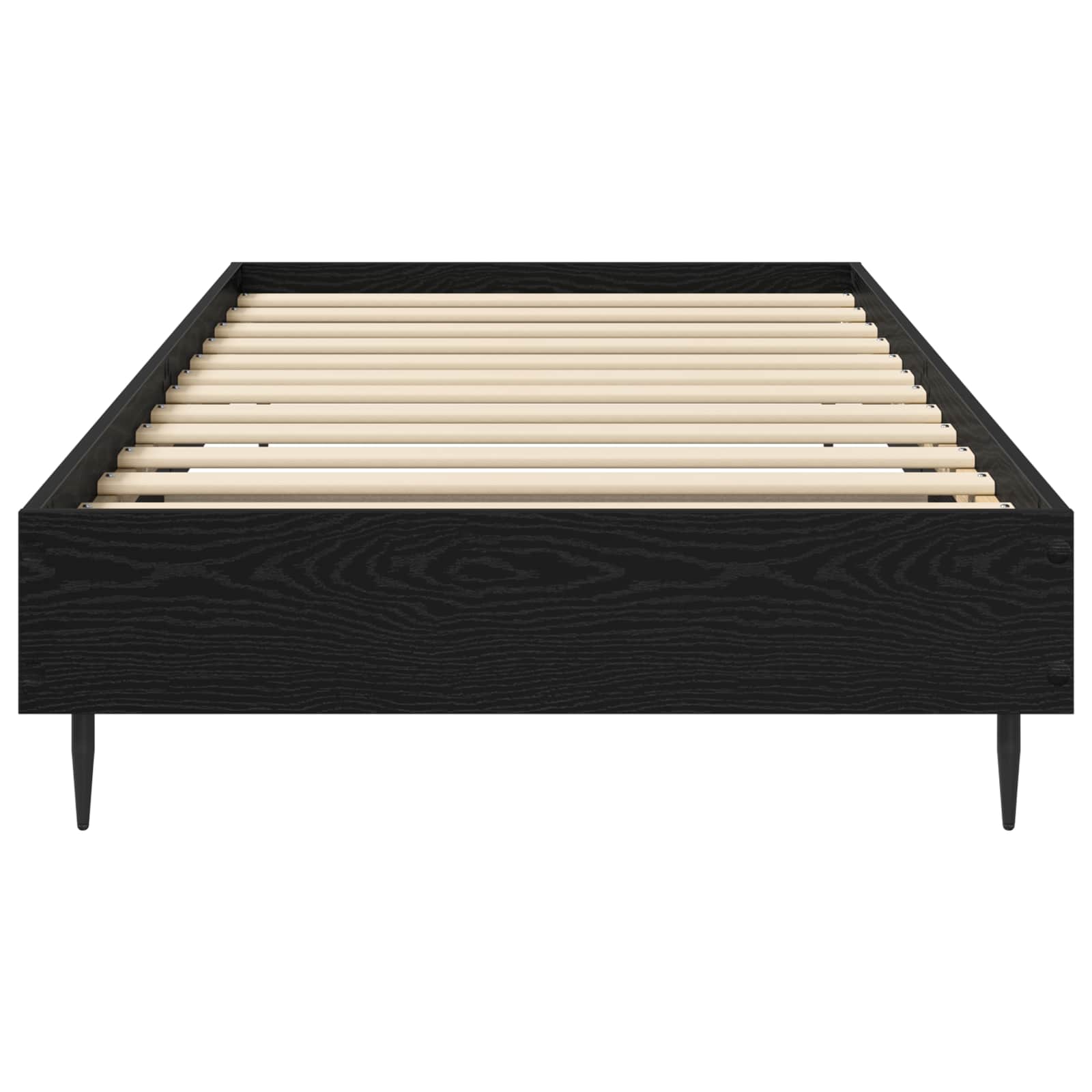 Estrutura da cama carvalho preto 80 x 200 cm