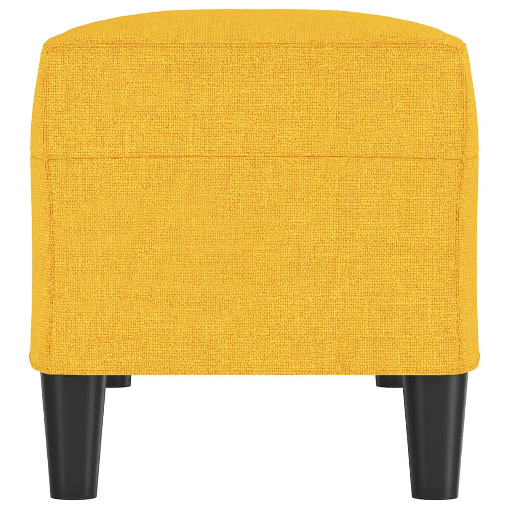 Banco 100x35x41 cm tecido amarelo-claro