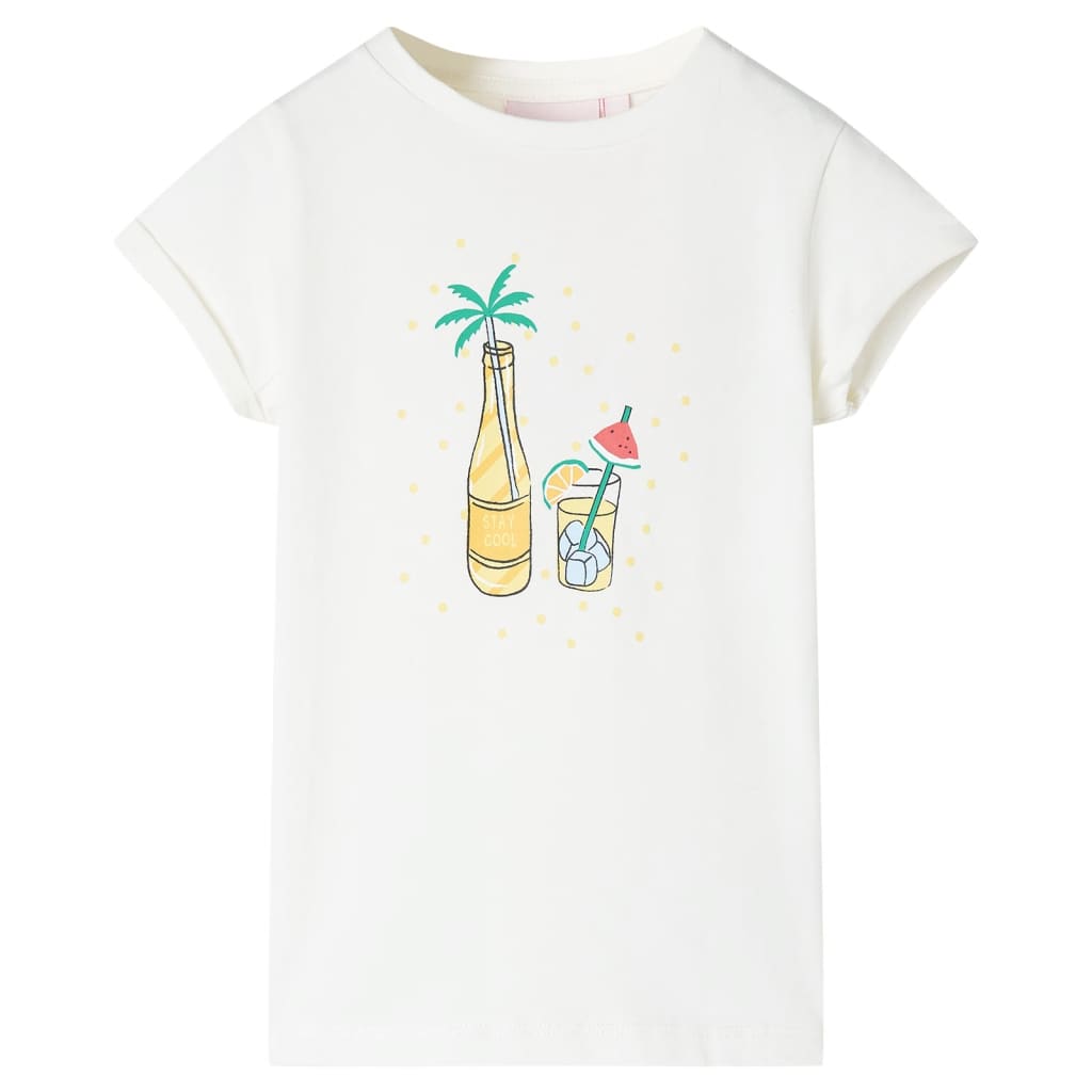 T-shirt infantil cor cru 116