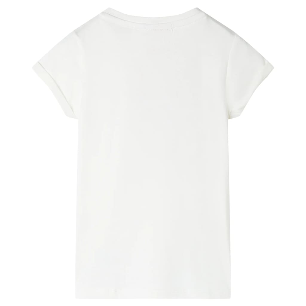 T-shirt infantil cor cru 116