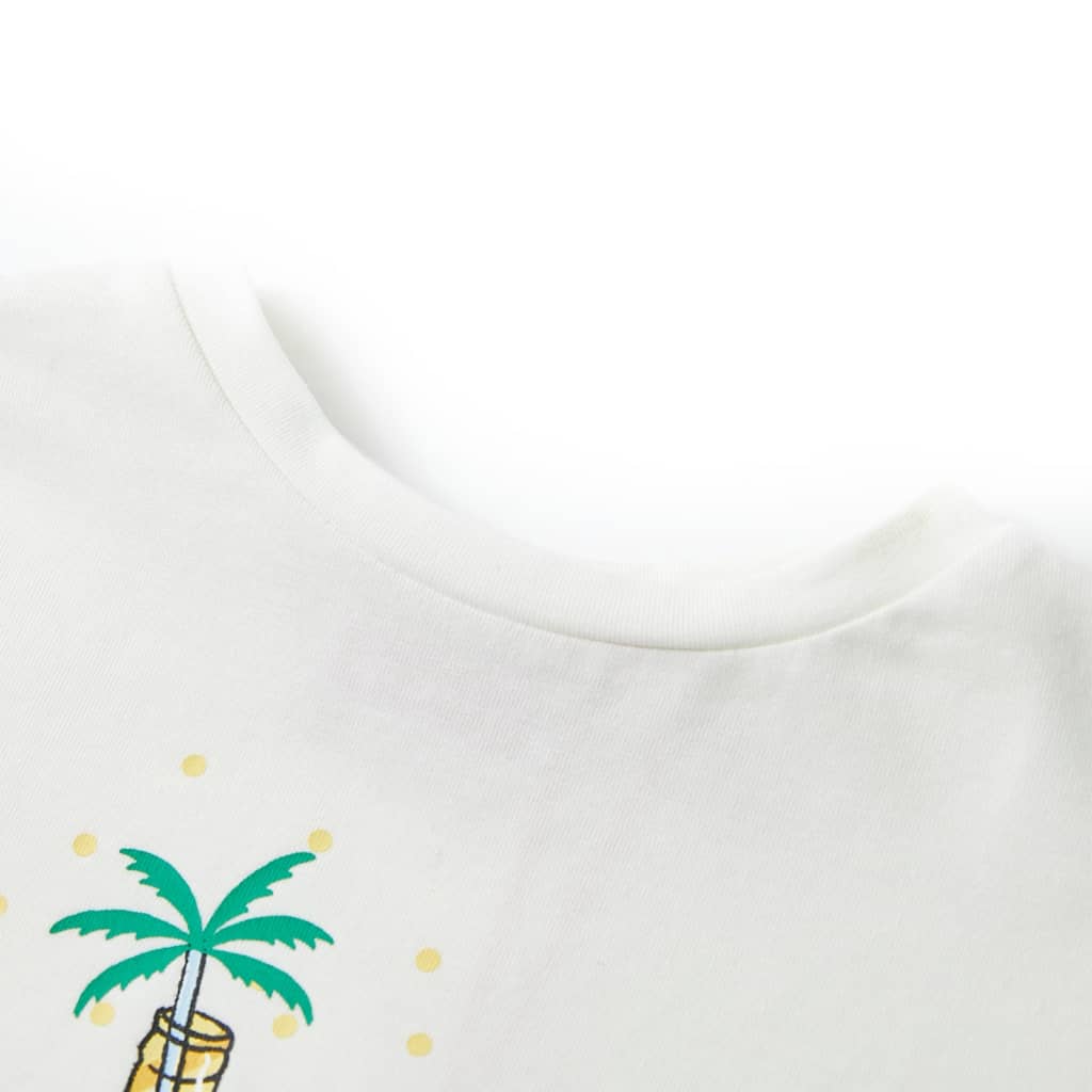 T-shirt infantil cor cru 116